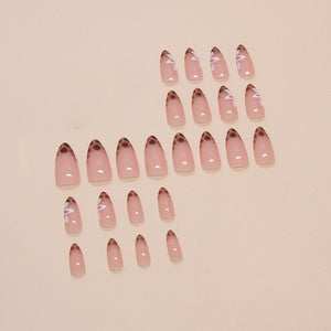 Elegant Minimalist Press-On Nail Set (24pcs) (DESIGN 7388)