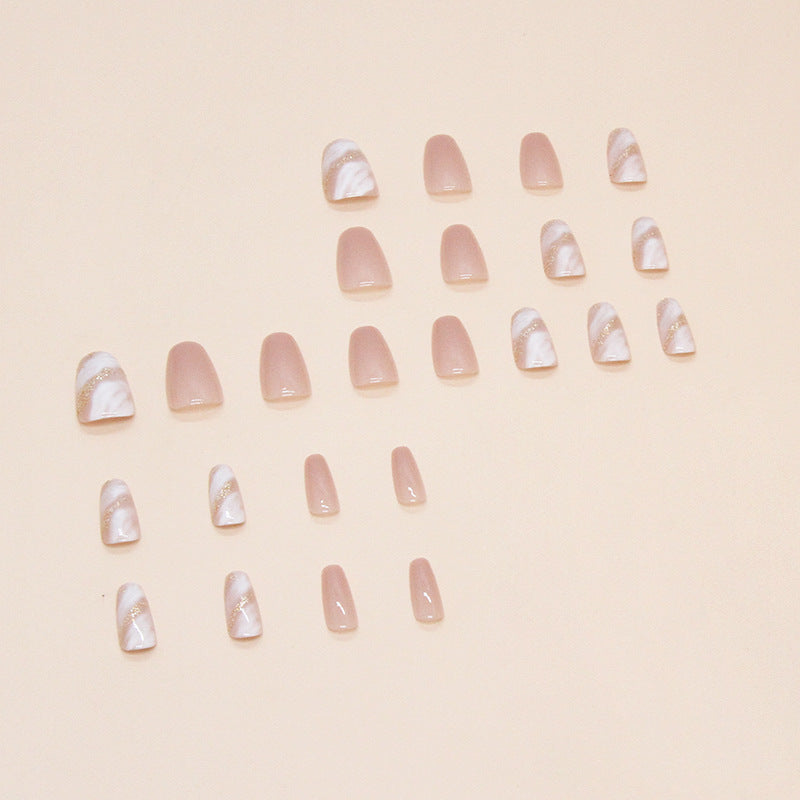 Elegant Minimalist Press-On Nail Set (24pcs) (DESIGN 7346)