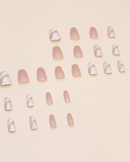 Elegant Minimalist Press-On Nail Set (24pcs) (DESIGN 7346)