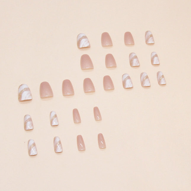 Elegant Minimalist Press-On Nail Set (24pcs) (DESIGN 7346)