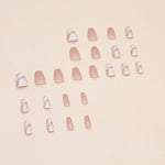 Elegant Minimalist Press-On Nail Set (24pcs) (DESIGN 7346)