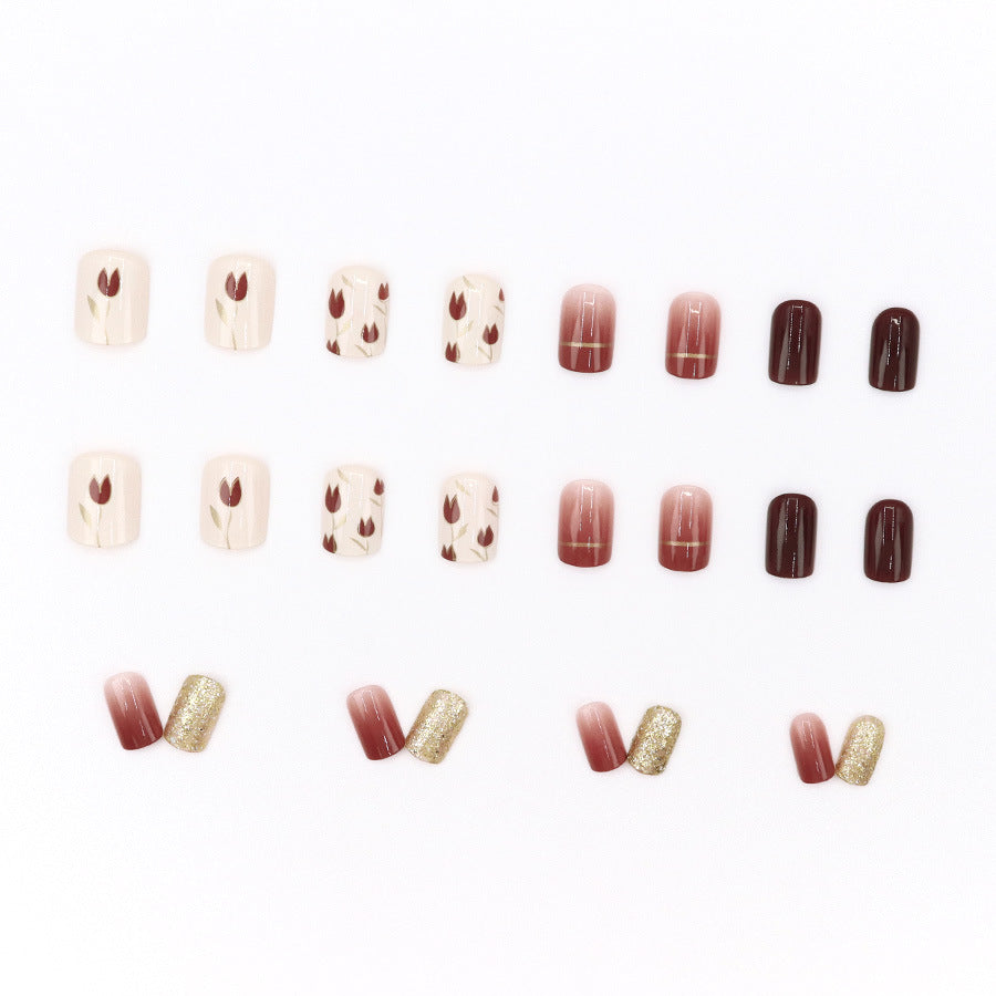 Elegant Minimalist Press-On Nail Set (24pcs) (DESIGN 7647)