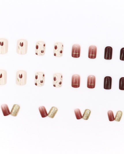 Elegant Minimalist Press-On Nail Set (24pcs) (DESIGN 7647)