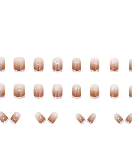 Elegant Minimalist Press-On Nail Set (24pcs) (DESIGN 7518)