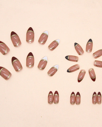 Elegant Minimalist Press-On Nail Set (24pcs) (DESIGN 7385)
