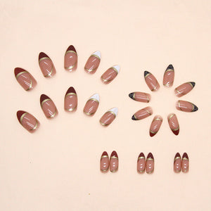 Elegant Minimalist Press-On Nail Set (24pcs) (DESIGN 7385)