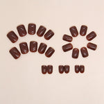 Elegant Minimalist Press-On Nail Set (24pcs) (DESIGN 7421)