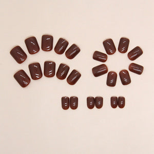 Elegant Minimalist Press-On Nail Set (24pcs) (DESIGN 7421)