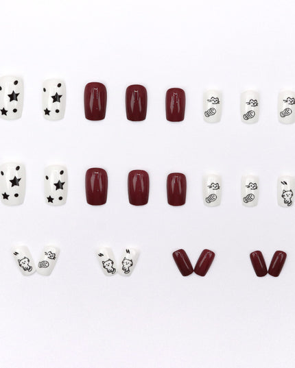 Elegant Minimalist Press-On Nail Set (24pcs) (DESIGN 7609)