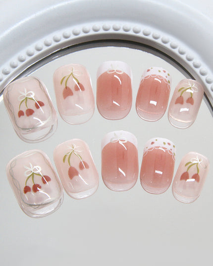 Elegant Minimalist Press-On Nail Set (24pcs) (DESIGN 7308)