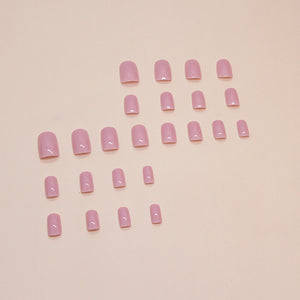 Elegant Minimalist Press-On Nail Set (24pcs) (DESIGN 7377)