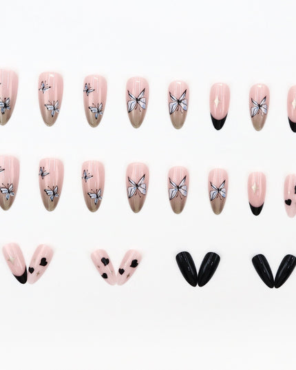 Elegant Minimalist Press-On Nail Set (24pcs) (DESIGN 7599)