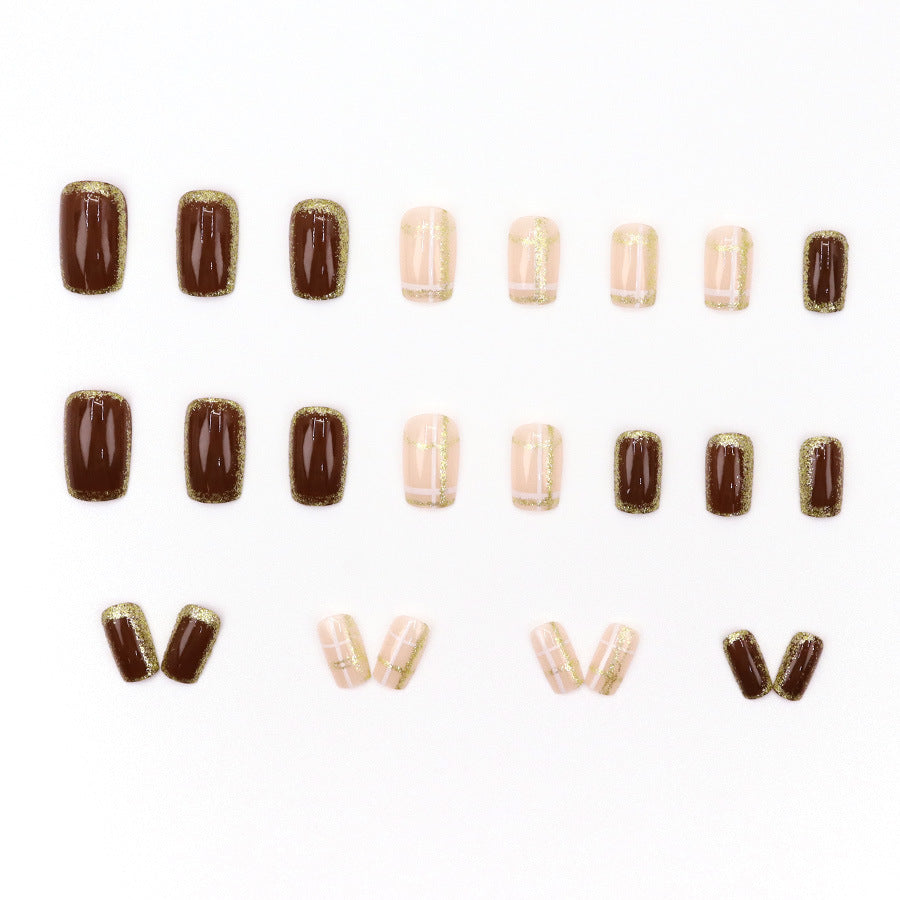 Elegant Minimalist Press-On Nail Set (24pcs) (DESIGN 7628)