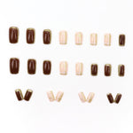 Elegant Minimalist Press-On Nail Set (24pcs) (DESIGN 7628)