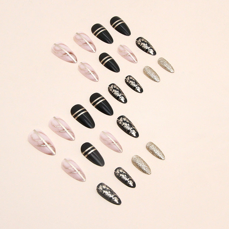 Elegant Minimalist Press-On Nail Set (24pcs) (DESIGN 7475)