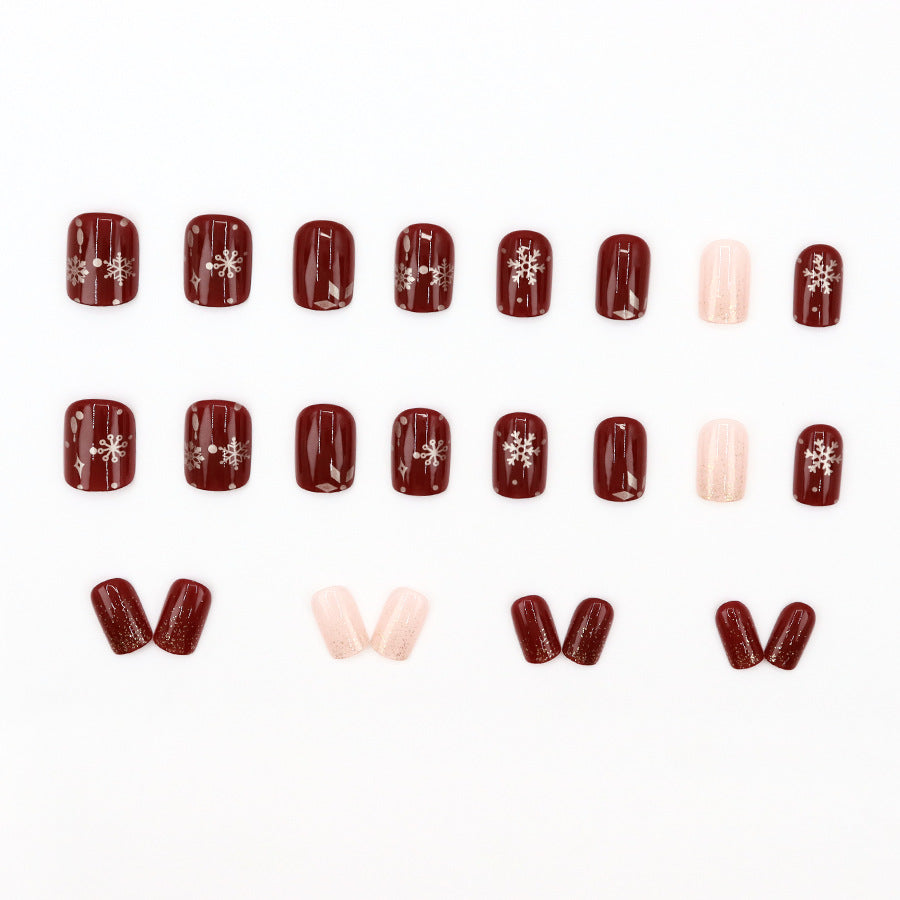 Elegant Minimalist Press-On Nail Set (24pcs) (DESIGN 7579)