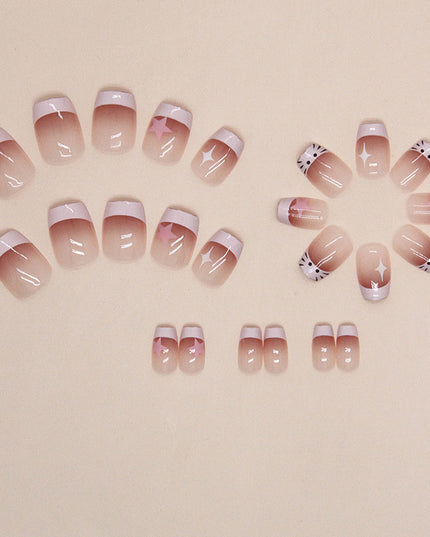 Elegant Minimalist Press-On Nail Set (24pcs) (DESIGN 7417)