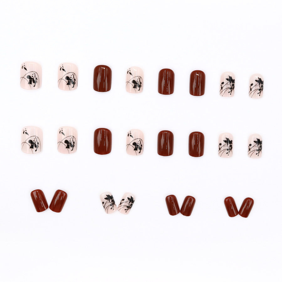 Elegant Minimalist Press-On Nail Set (24pcs) (DESIGN 7598)