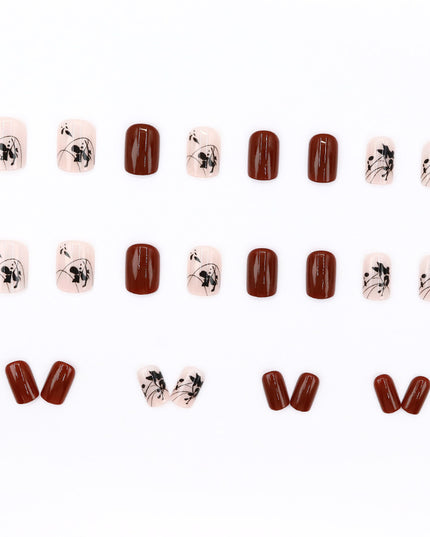 Elegant Minimalist Press-On Nail Set (24pcs) (DESIGN 7598)