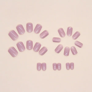 Elegant Minimalist Press-On Nail Set (24pcs) (DESIGN 7394)