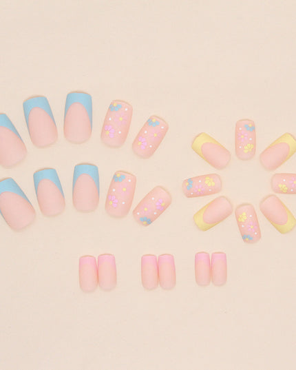 Elegant Minimalist Press-On Nail Set (24pcs) (DESIGN 7479)