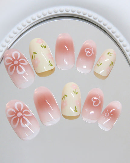 Elegant Minimalist Press-On Nail Set (24pcs) (DESIGN 7405)