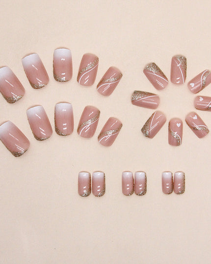 Elegant Minimalist Press-On Nail Set (24pcs) (DESIGN 7390)