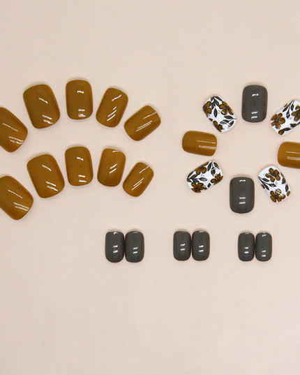 Elegant Minimalist Press-On Nail Set (24pcs) (DESIGN 7396)