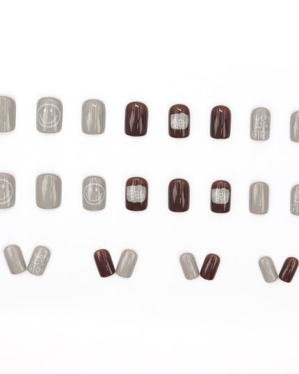 Elegant Minimalist Press-On Nail Set (24pcs) (DESIGN 7594)