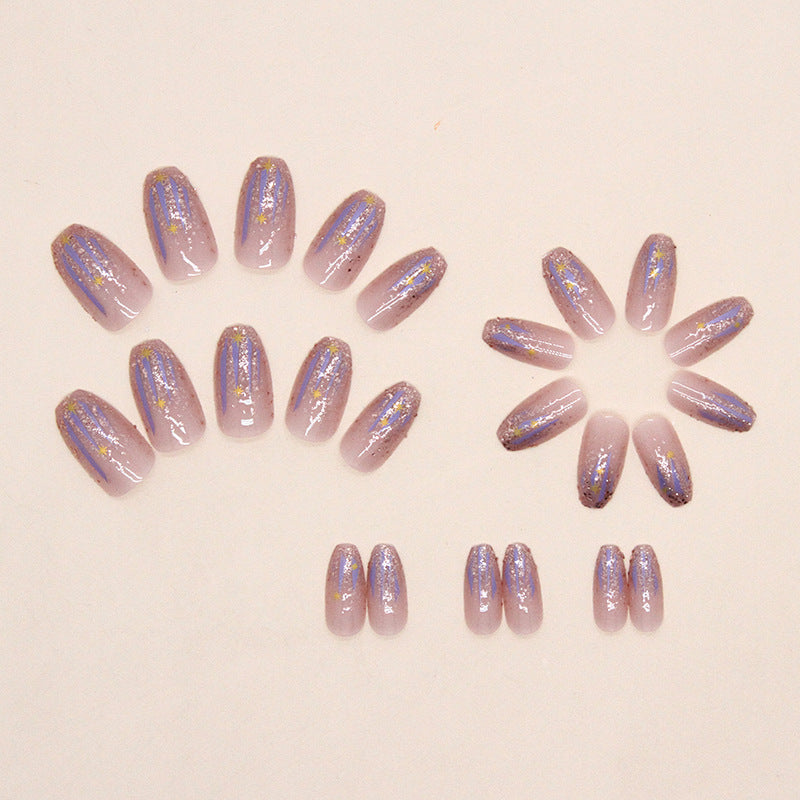 Elegant Minimalist Press-On Nail Set (24pcs) (DESIGN 7384)