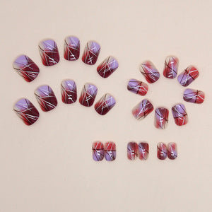 Elegant Minimalist Press-On Nail Set (24pcs) (DESIGN 7341)