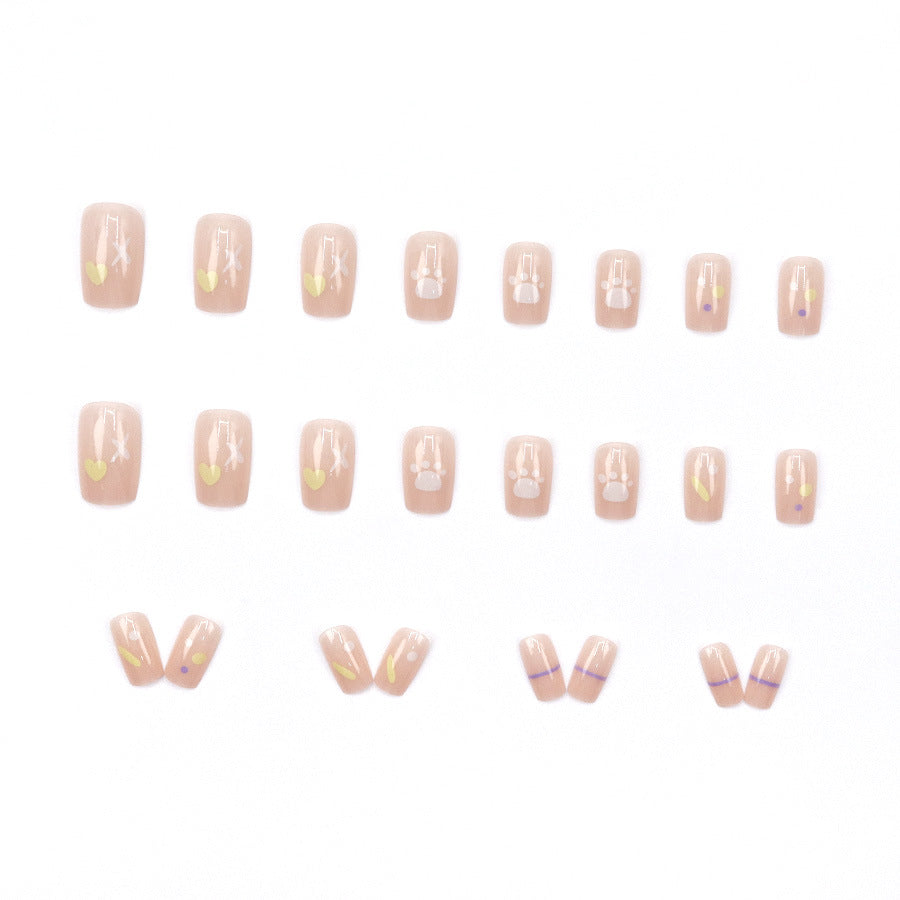 Elegant Minimalist Press-On Nail Set (24pcs) (DESIGN 7637)