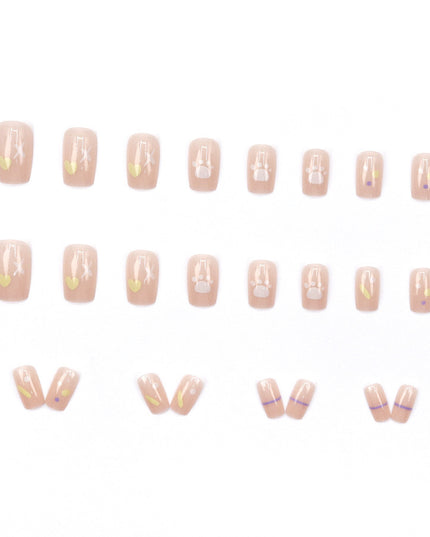 Elegant Minimalist Press-On Nail Set (24pcs) (DESIGN 7637)