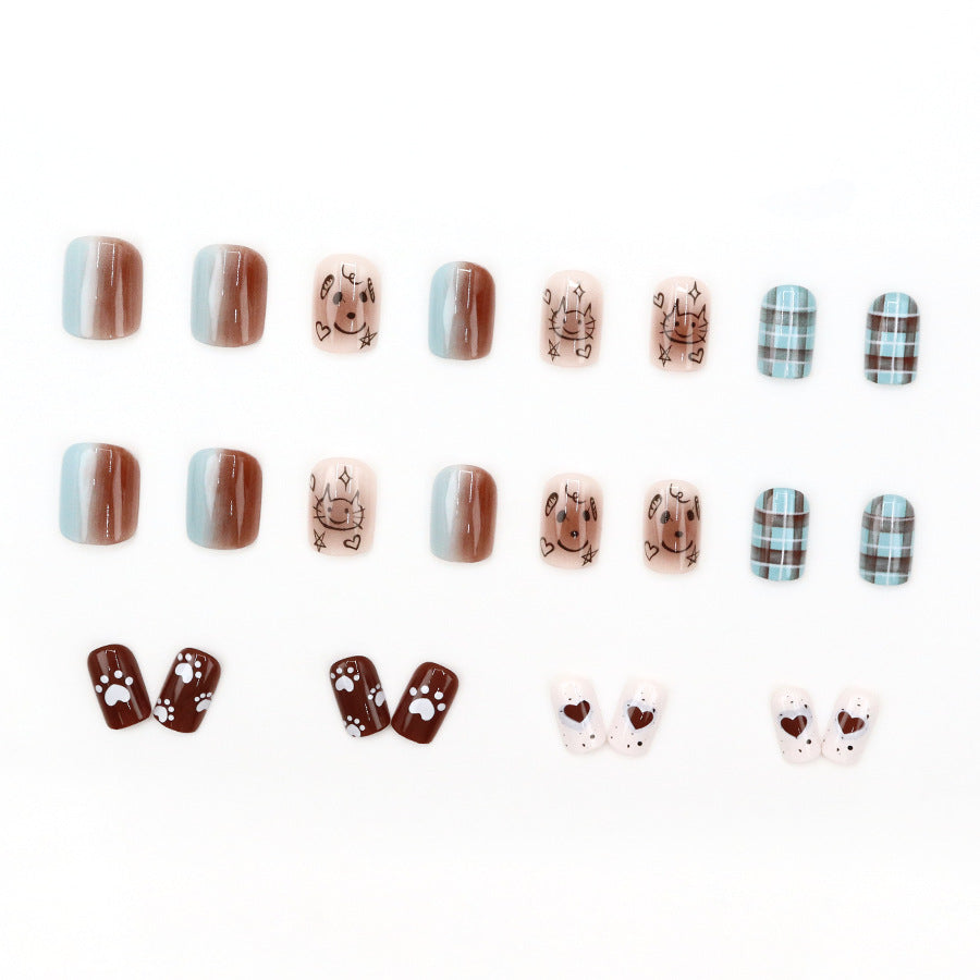 Elegant Minimalist Press-On Nail Set (24pcs) (DESIGN 7576)