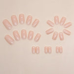Elegant Minimalist Press-On Nail Set (24pcs) (DESIGN 7376)
