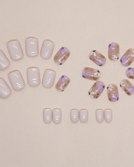Elegant Minimalist Press-On Nail Set (24pcs) (DESIGN 7483)