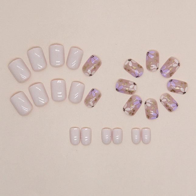 Elegant Minimalist Press-On Nail Set (24pcs) (DESIGN 7483)