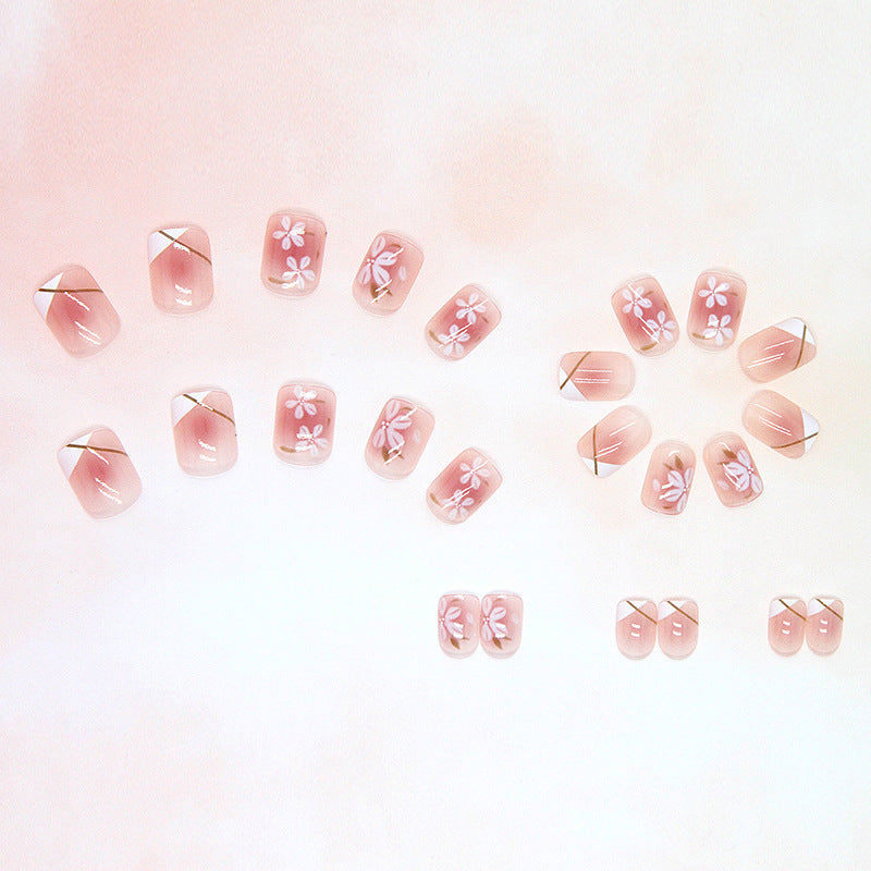 Elegant Minimalist Press-On Nail Set (24pcs) (DESIGN 7412)