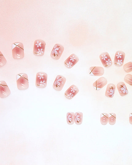 Elegant Minimalist Press-On Nail Set (24pcs) (DESIGN 7412)