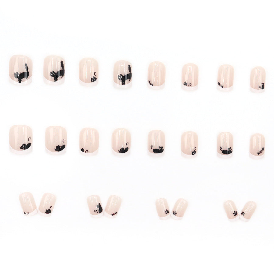 Elegant Minimalist Press-On Nail Set (24pcs) (DESIGN 7511)