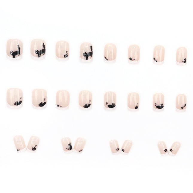 Elegant Minimalist Press-On Nail Set (24pcs) (DESIGN 7511)