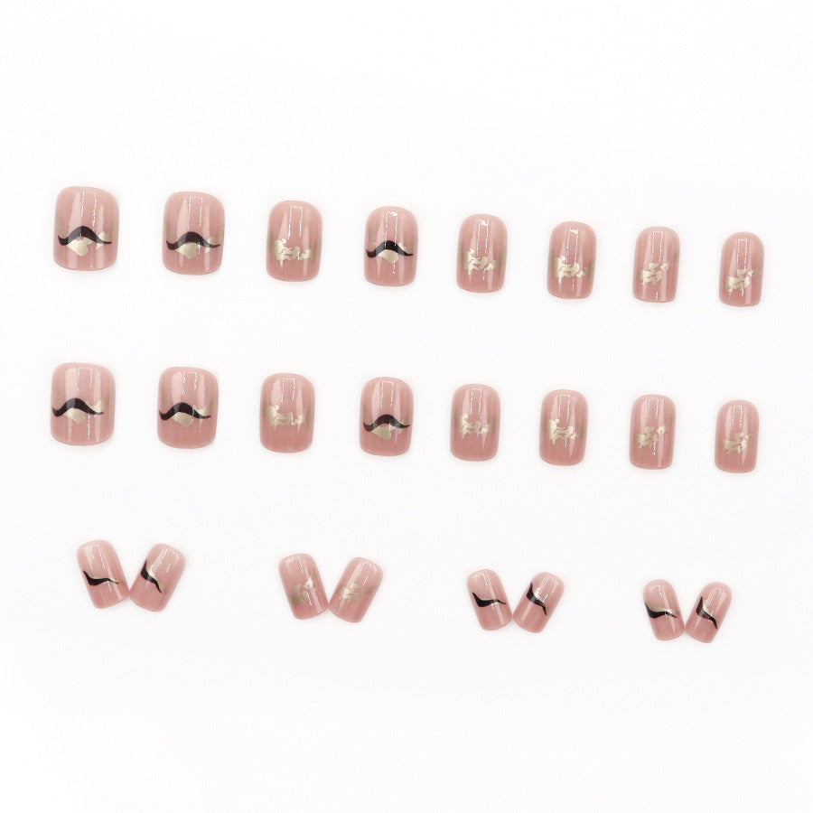 Elegant Minimalist Press-On Nail Set (24pcs) (DESIGN 7601)