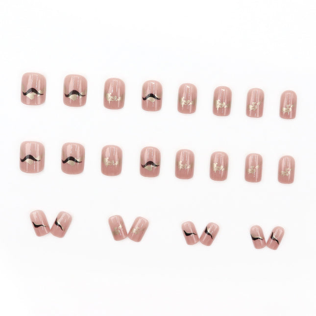 Elegant Minimalist Press-On Nail Set (24pcs) (DESIGN 7601)
