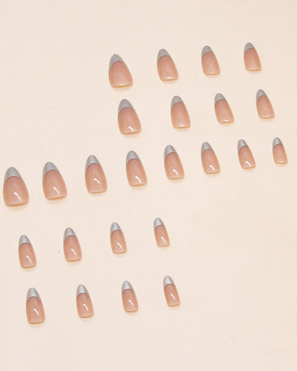 Elegant Minimalist Press-On Nail Set (24pcs) (DESIGN 7386)
