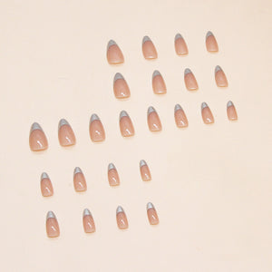 Elegant Minimalist Press-On Nail Set (24pcs) (DESIGN 7386)