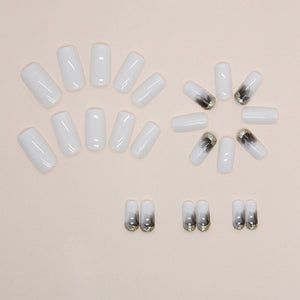 Elegant Minimalist Press-On Nail Set (24pcs) (DESIGN 7482)