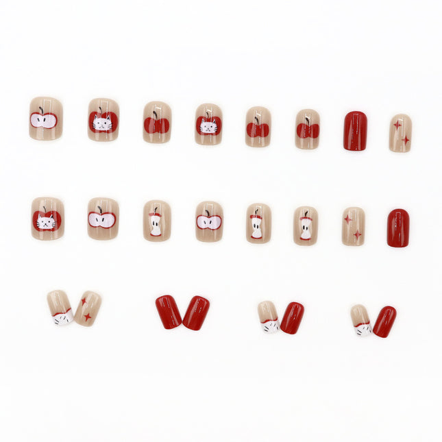 Elegant Minimalist Press-On Nail Set (24pcs) (DESIGN 7612)