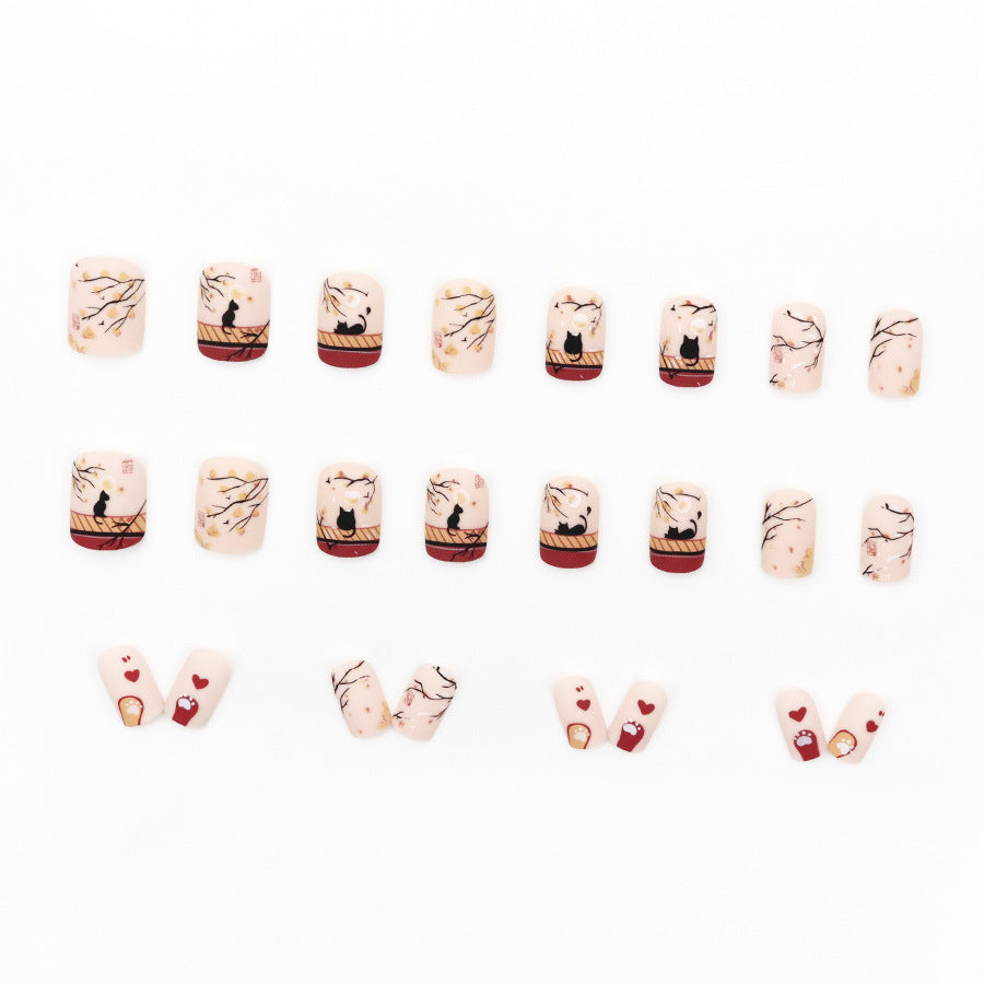 Elegant Minimalist Press-On Nail Set (24pcs) (DESIGN 7553)