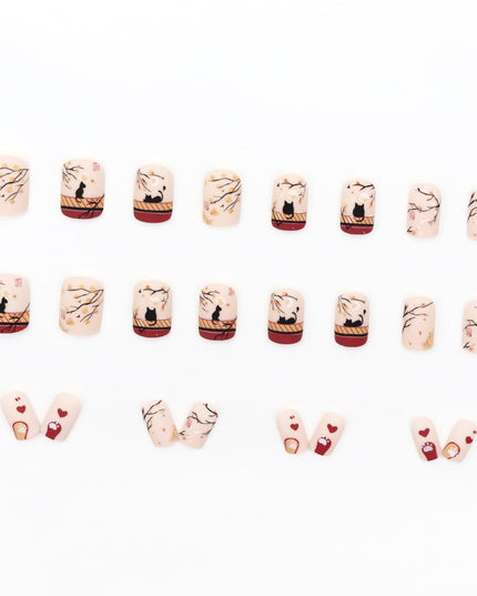 Elegant Minimalist Press-On Nail Set (24pcs) (DESIGN 7553)