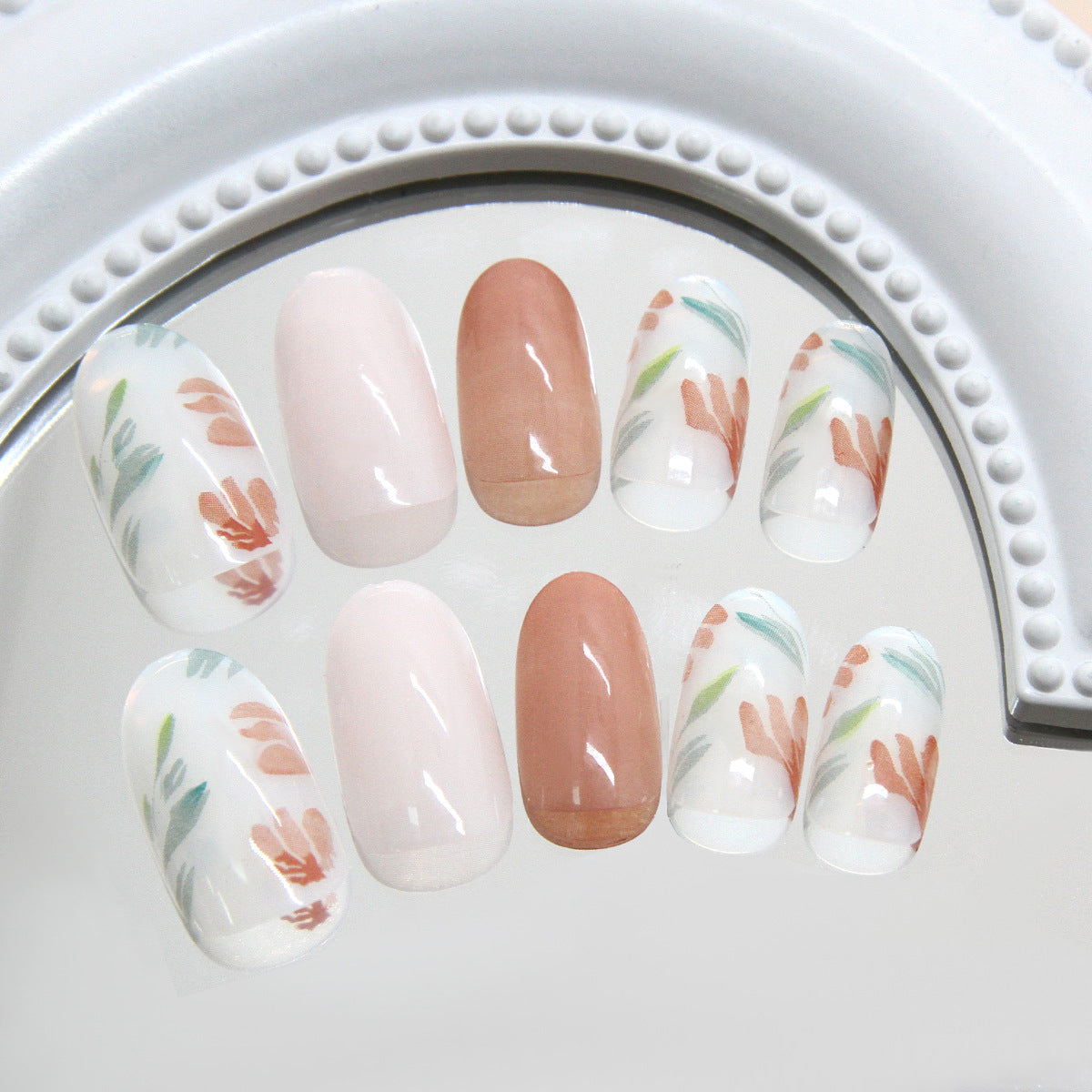 Elegant Minimalist Press-On Nail Set (24pcs) (DESIGN 7356)